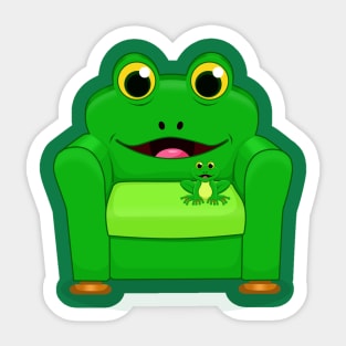 FROG AND CHAIR Sticker